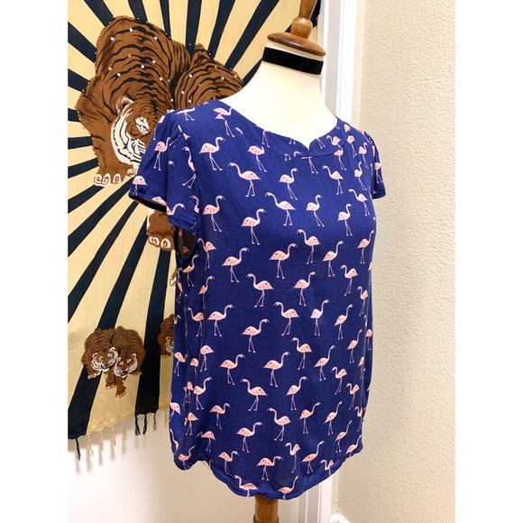 π Stylish flamingo art top - Picture 3 of 8
